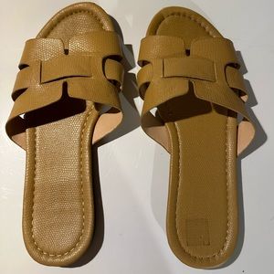 Tan sandals - size 40